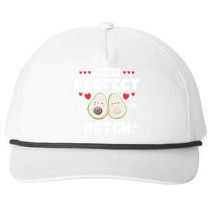 We Are A Perfect Match Couple Love Vegan Valentine's Day Cute Gift Snapback Five-Panel Rope Hat