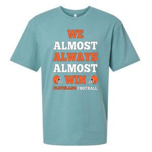 We Almost Always Almost Win Shirt Cleveland Football Sueded Cloud Jersey T-Shirt