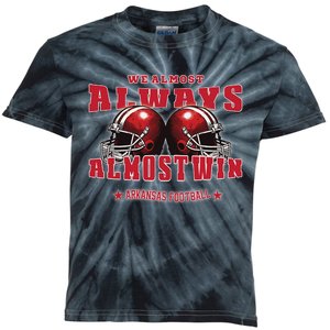 We Almost Always Almost Win Arkansas Kids Tie-Dye T-Shirt