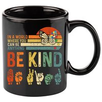 World Autism Awareness Day Hands Signs Autism Puzzle 11oz C Handle Ceramic Mug