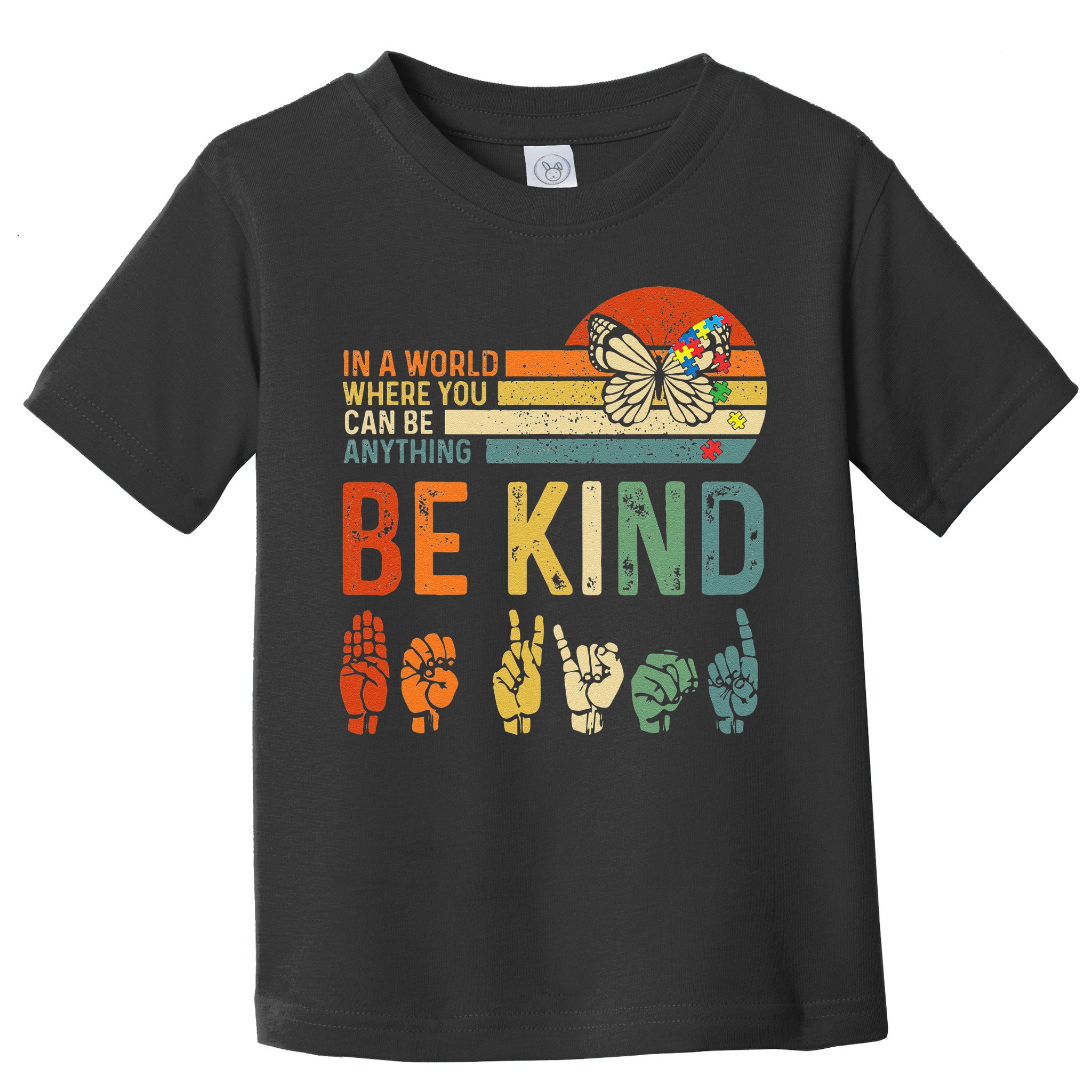 World Autism Awareness Day Hands Signs Autism Puzzle Toddler T-Shirt