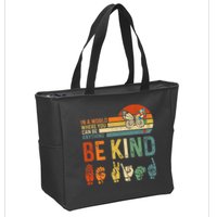 World Autism Awareness Day Hands Signs Autism Puzzle Zip Tote Bag
