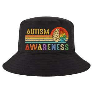 World Autism Awareness Neurodiversity Autistic April Sunset Cool Comfort Performance Bucket Hat