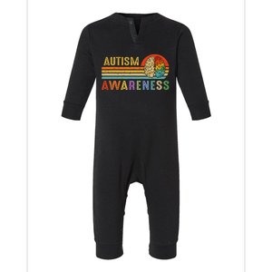 World Autism Awareness Neurodiversity Autistic April Sunset Infant Fleece One Piece