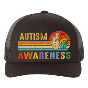 World Autism Awareness Neurodiversity Autistic April Sunset Yupoong Adult 5-Panel Trucker Hat