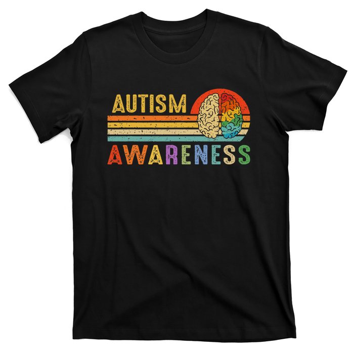 World Autism Awareness Neurodiversity Autistic April Sunset T-Shirt