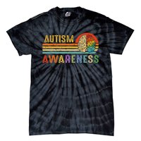 World Autism Awareness Neurodiversity Autistic April Sunset Tie-Dye T-Shirt