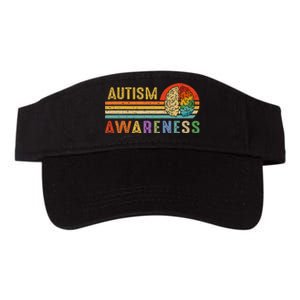 World Autism Awareness Neurodiversity Autistic April Sunset Valucap Bio-Washed Visor