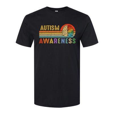 World Autism Awareness Neurodiversity Autistic April Sunset Softstyle® CVC T-Shirt