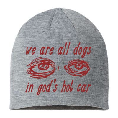 We Are All Dogs In GodS Hot Car Oddly Specific Sustainable Beanie