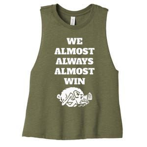 We Almost Always Almost Win Women's Racerback Cropped Tank