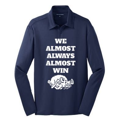 We Almost Always Almost Win Silk Touch Performance Long Sleeve Polo