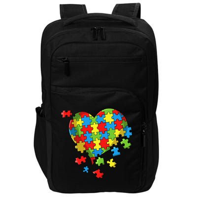 World Autism Awareness Day Heart Impact Tech Backpack