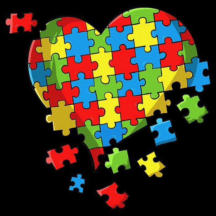 World Autism Awareness Day Heart 16 in Basic Backpack