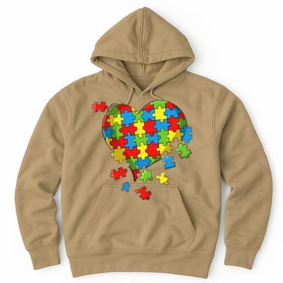 World Autism Awareness Day Heart Hoodie