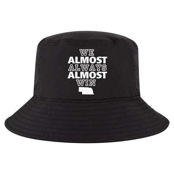 We Almost Always Almost Win Nebraska Map Funny Cool Comfort Performance Bucket Hat
