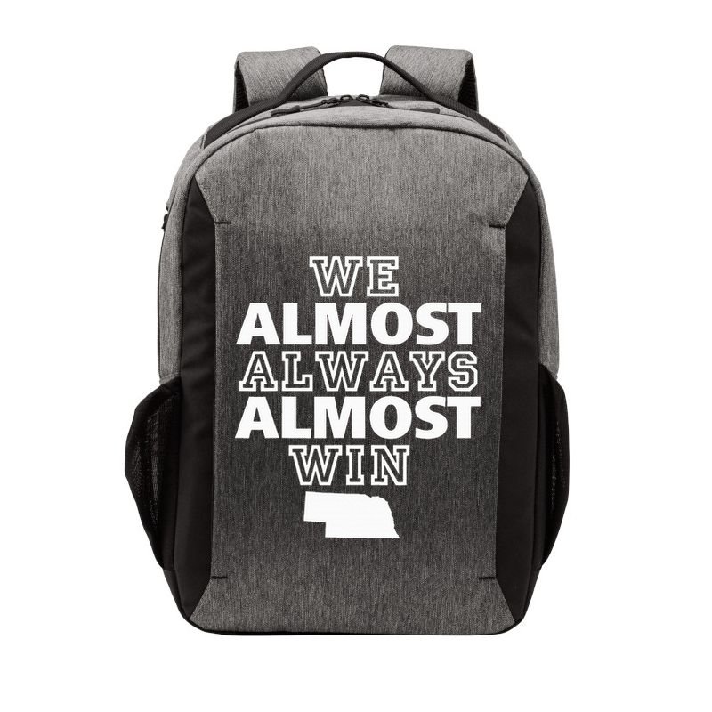 We Almost Always Almost Win Nebraska Map Funny Vector Backpack