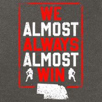 We Almost Always Almost Win Funny Nebraska Football Fans Cotton Canvas Backpack