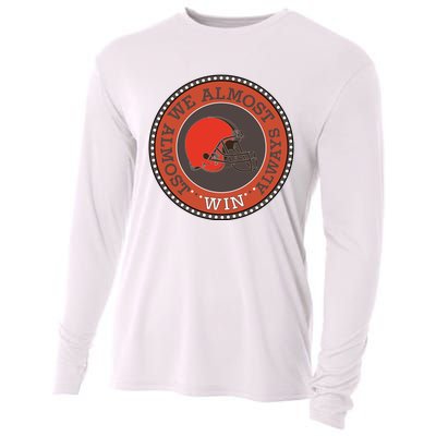 We Almost Always Almost Win Cleveland Cooling Performance Long Sleeve Crew