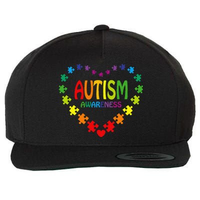 World Autism Awareness Parents Autistic Very Cute Autism Mom Wool Snapback Cap