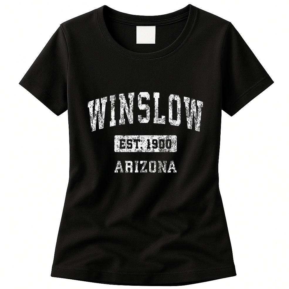 Winslow Arizona Az Vintage Established Womens T-Shirt