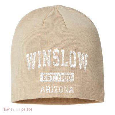 Winslow Arizona Az Vintage Established Sustainable Beanie