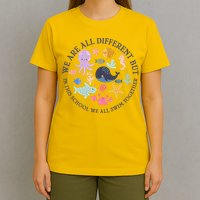 We Are All Different But In This School We All Swim Together T-Shirt