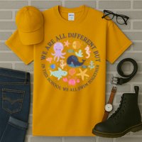 We Are All Different But In This School We All Swim Together Tall T-Shirt