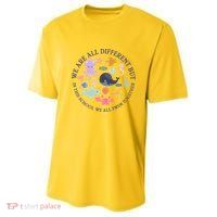 We Are All Different But In This School We All Swim Together Youth Performance Sprint T-Shirt