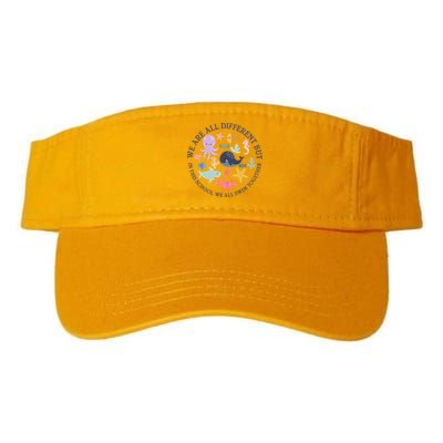 We Are All Different But In This School We All Swim Together Visor