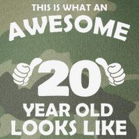What An Awesome 20 Year Old Looks Like Birthday Bday Legacy Tie Dye Trucker Hat