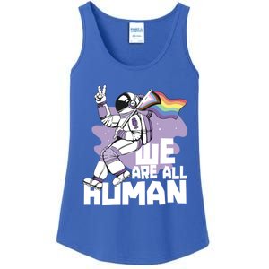 We Are All Hu Pride Gay Rainbow Proud Lgbtq Great Gift Ladies Essential Tank