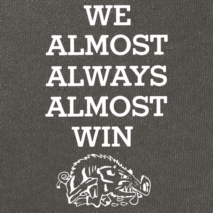 We Almost Always Almost Win Arkansas Cotton Canvas Backpack