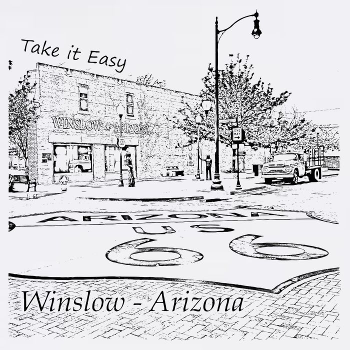Winslow Arizona Az Us 66 Take It Easy Est. 1926 Mother Road Cool Comfort Performance Bucket Hat