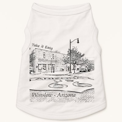 Winslow Arizona Az Us 66 Take It Easy Est. 1926 Mother Road Doggie Tank