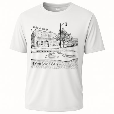 Winslow Arizona Az Us 66 Take It Easy Est. 1926 Mother Road Performance Shirt