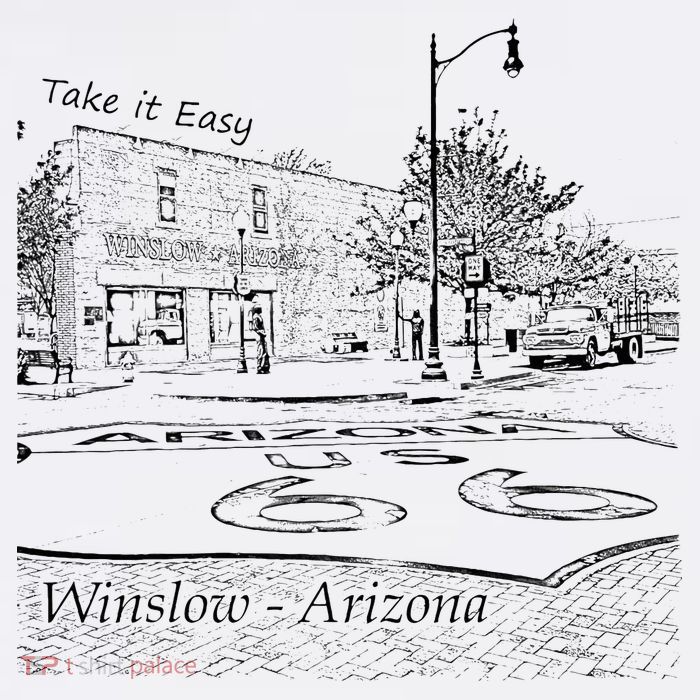 Winslow Arizona Az Us 66 Take It Easy Est. 1926 Mother Road Sustainable Bucket Hat