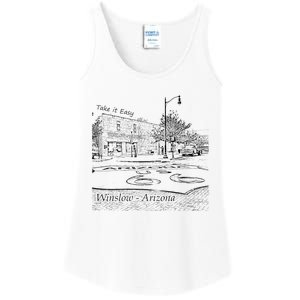 Winslow Arizona Az Us 66 Take It Easy Est. 1926 Mother Road Ladies Essential Tank