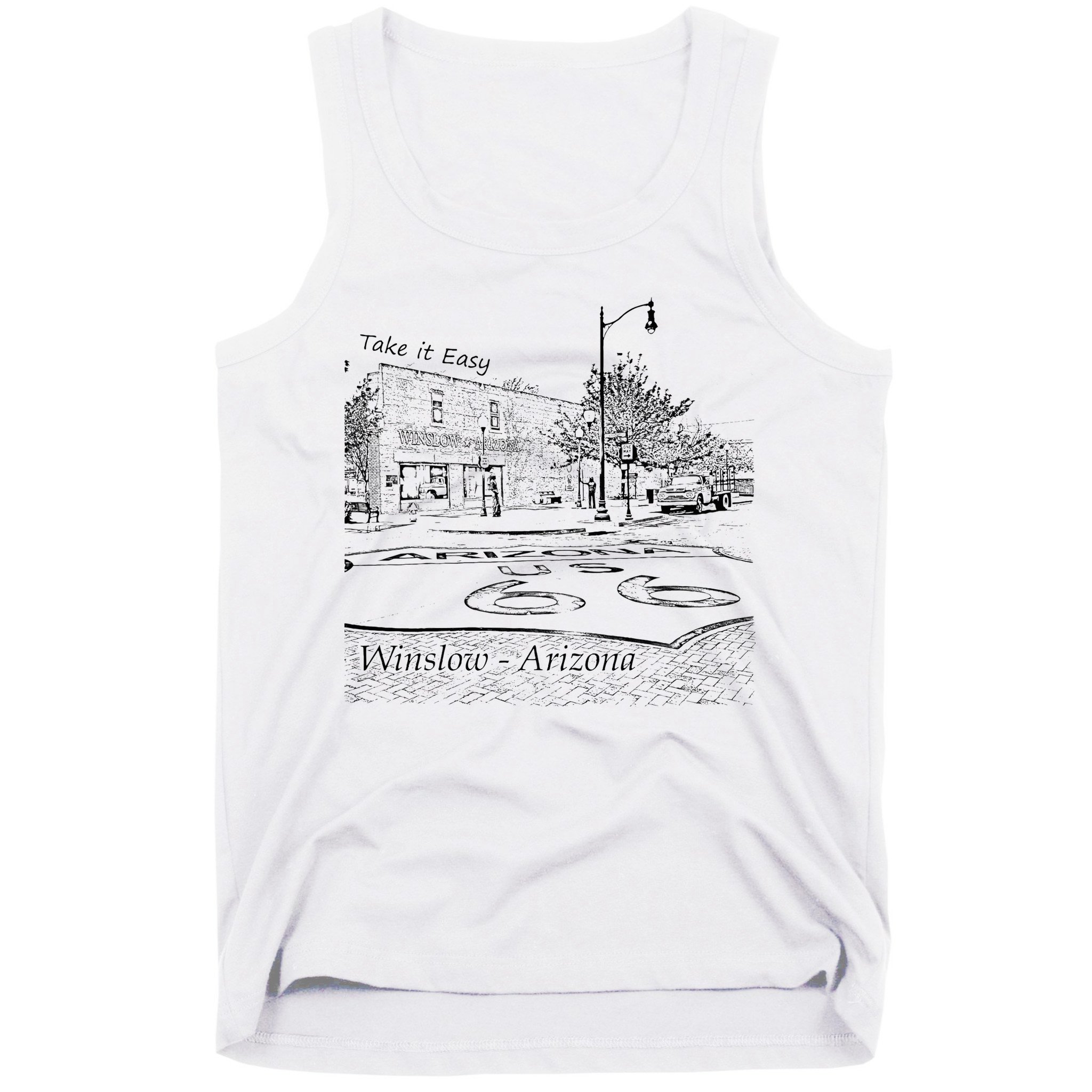 Winslow Arizona Az Us 66 Take It Easy Est. 1926 Mother Road Tank Top