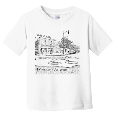 Winslow Arizona Az Us 66 Take It Easy Est. 1926 Mother Road Toddler T-Shirt