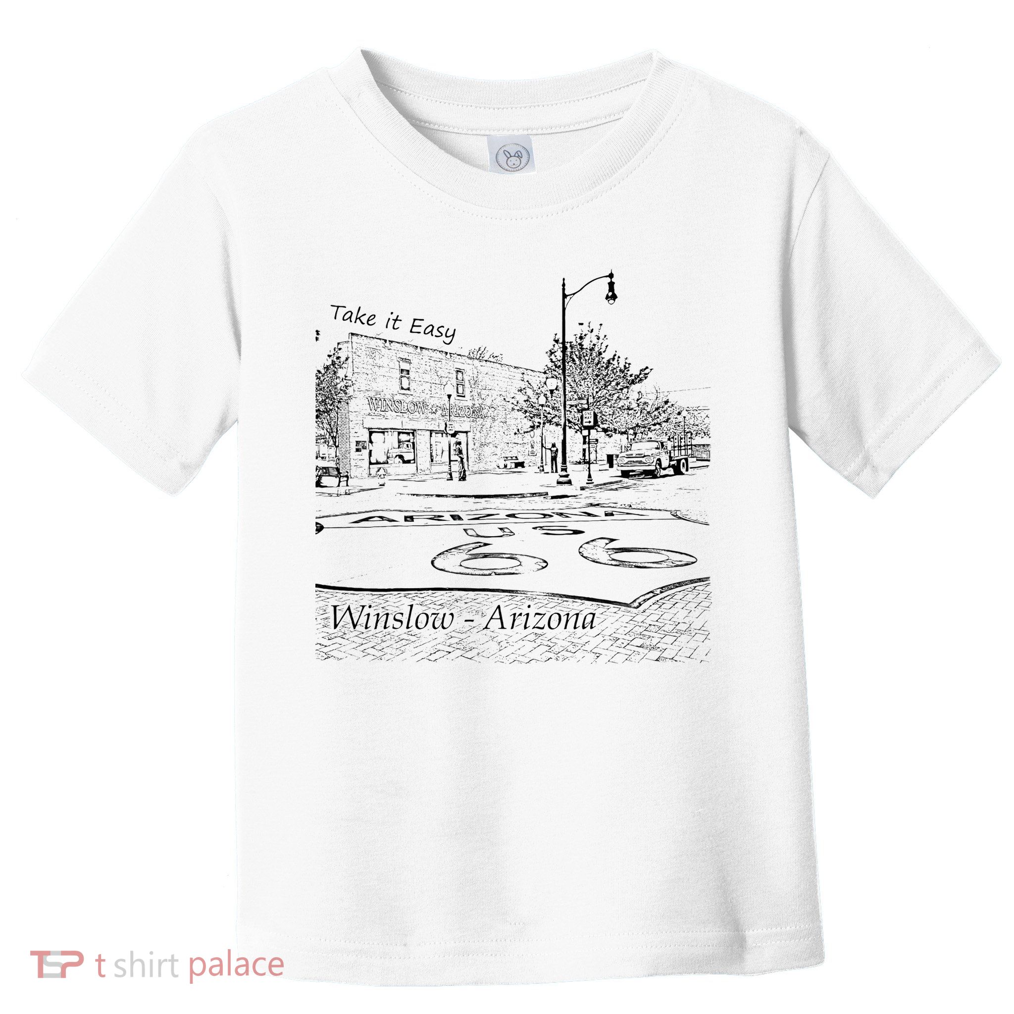 Winslow Arizona Az Us 66 Take It Easy Est. 1926 Mother Road Toddler T-Shirt