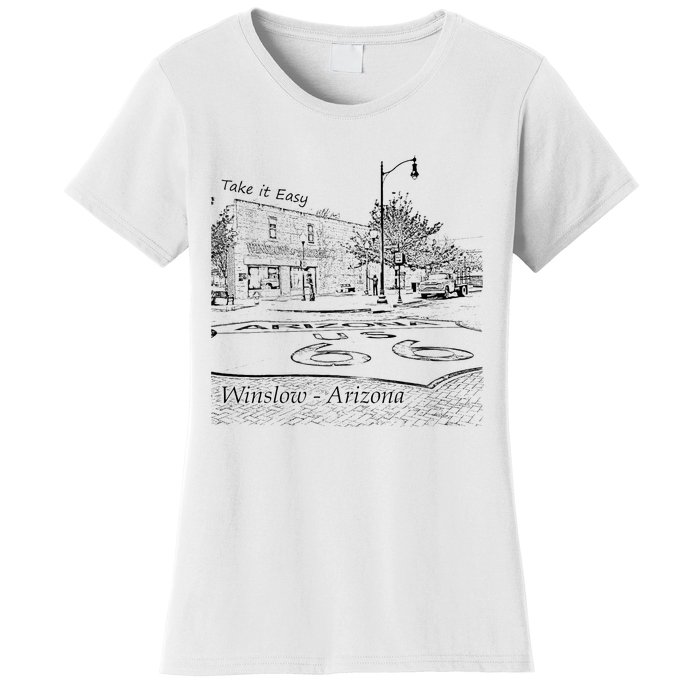 Winslow Arizona Az Us 66 Take It Easy Est. 1926 Mother Road Women's T-Shirt