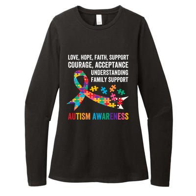 World Autism Awareness Day Month Acceptance Autism Rainbow Gift Womens CVC Long Sleeve Shirt