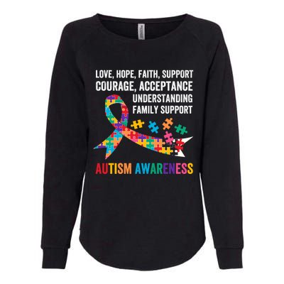 World Autism Awareness Day Month Acceptance Autism Rainbow Gift Womens California Wash Sweatshirt