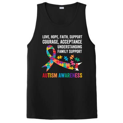 World Autism Awareness Day Month Acceptance Autism Rainbow Gift PosiCharge Competitor Tank