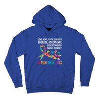 World Autism Awareness Day Month Acceptance Autism Rainbow Gift Hoodie