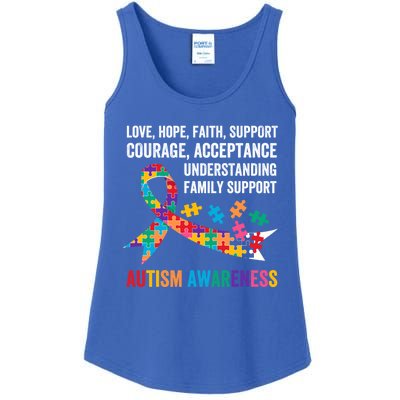 World Autism Awareness Day Month Acceptance Autism Rainbow Gift Ladies Essential Tank