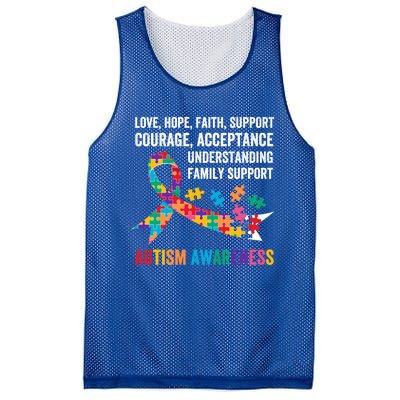 World Autism Awareness Day Month Acceptance Autism Rainbow Gift Mesh Reversible Basketball Jersey Tank