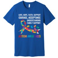 World Autism Awareness Day Month Acceptance Autism Rainbow Gift Premium T-Shirt