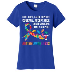 World Autism Awareness Day Month Acceptance Autism Rainbow Gift Women's T-Shirt